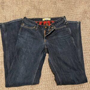 Carhartt Women's Original Fit Mid-Rise Flannel-Lined Jeans - Size 2